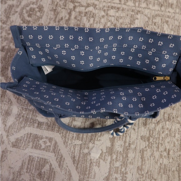 J. Crew Chambray Tote Bag - Picture 2 of 3